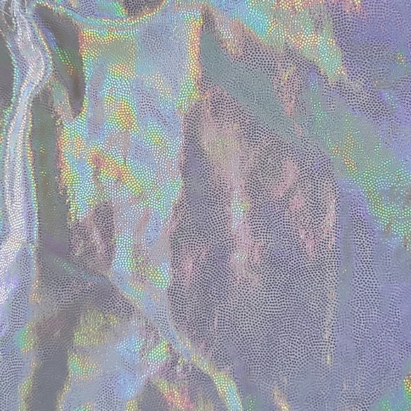 Iridescent half shoulder crop top - Picture 4 of 4